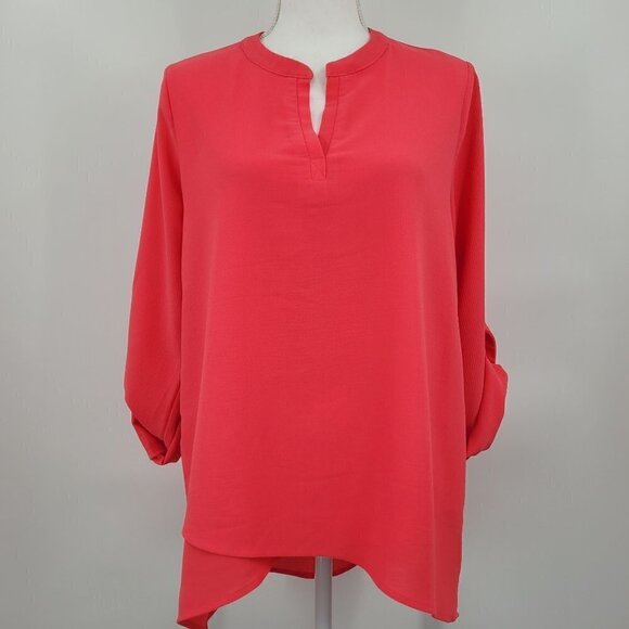 Gibson Erin Cross Front Tunic Blouse - Picture 2 of 8